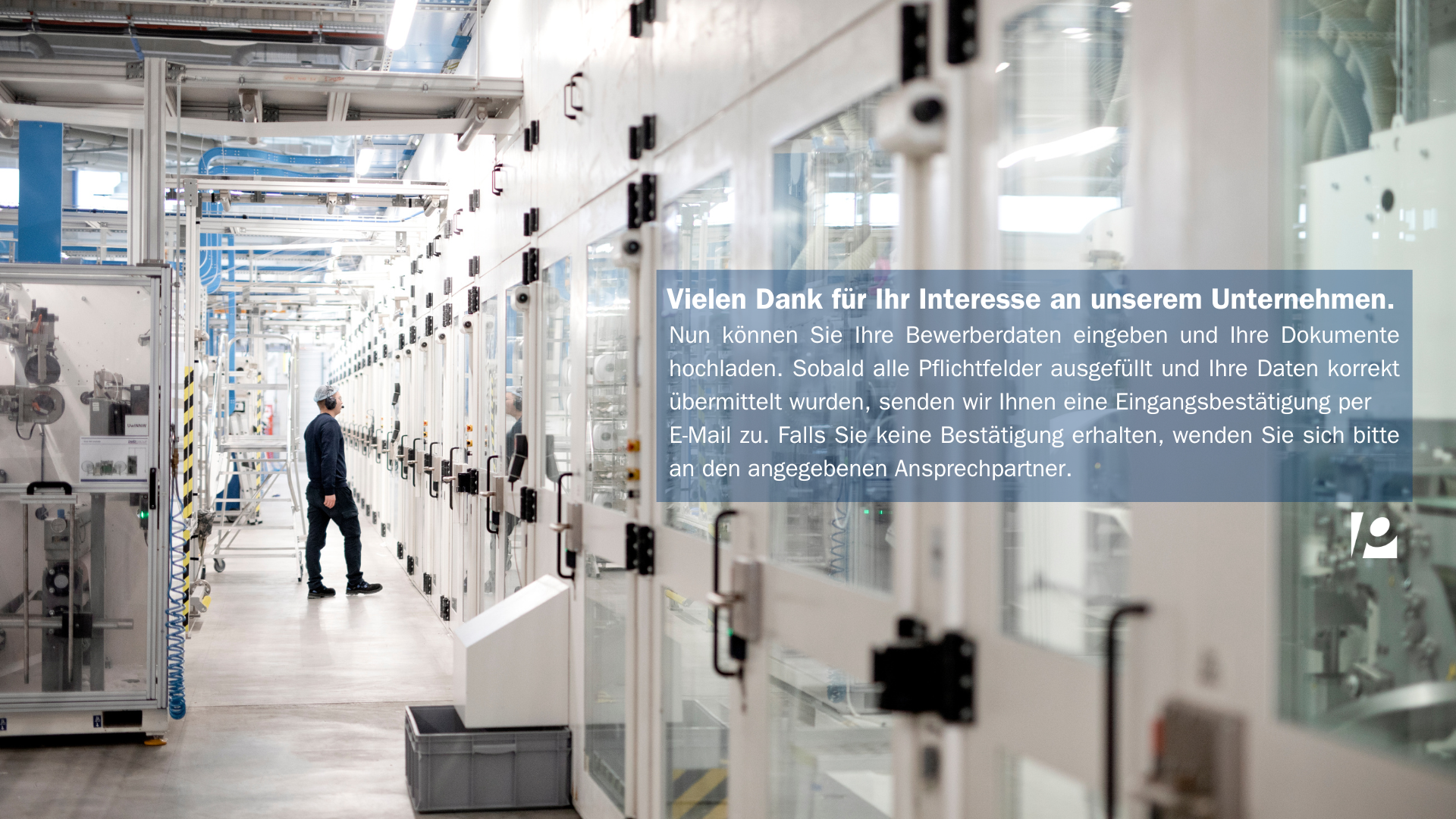 Initiativbewerbung - Kopfzeile Inserat